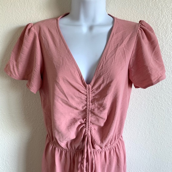 Potter’s pot | mauve pink ruched jumpsuit - Picture 6 of 7